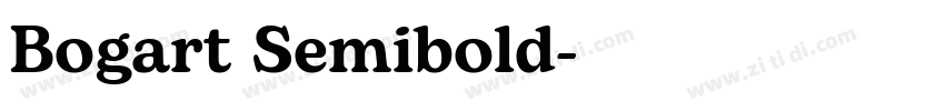 Bogart Semibold字体转换